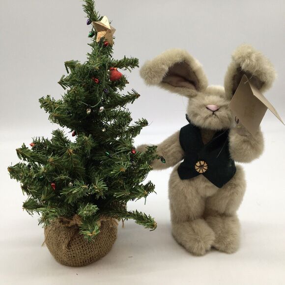 The Friendly Forest Tree Trimmer Christmas1996 Series 1 Brown Sugar Plush Rabbit - Picture 1 of 5